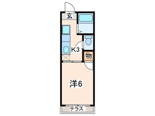 ラティ－ハウス松田の物件間取画像